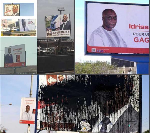 Sénégal -présidentielle 2019 la « bataille » des affiches